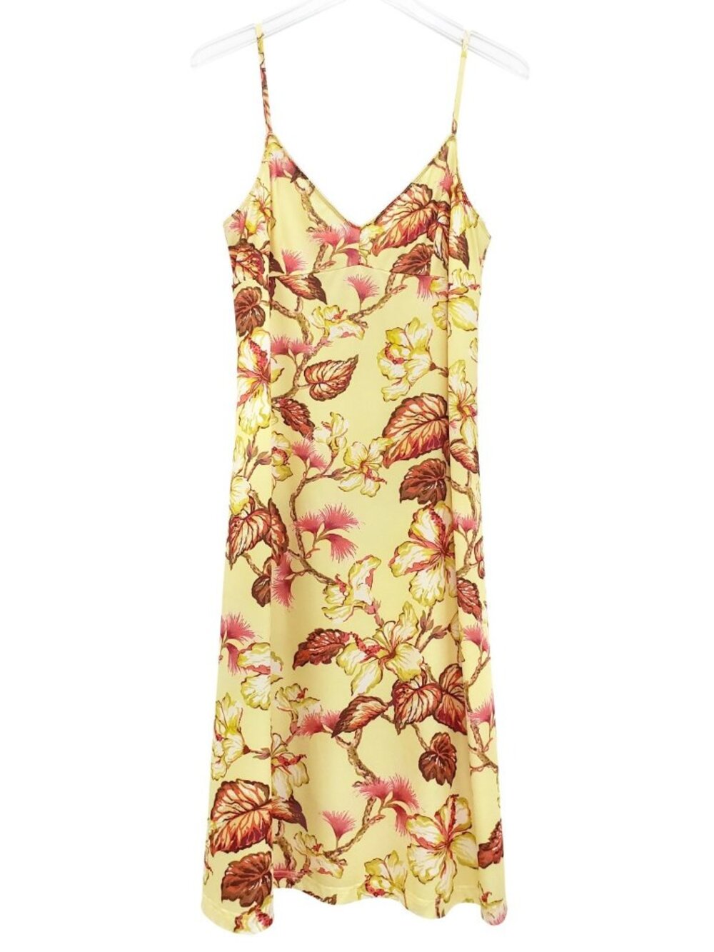 Zimmermann Matchmaker Women's Floral Slip Dress Yellow Hibiscus Size 4 / US 12